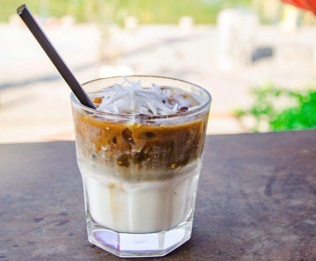 Vietnamese Coconut Coffee Recipe at Home ca phe dua1
