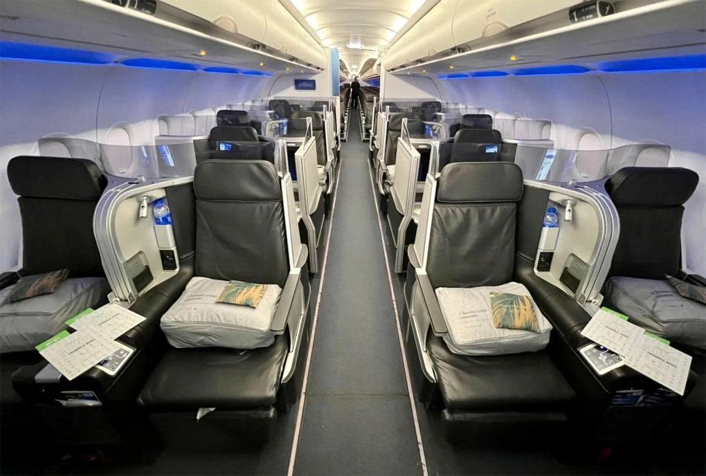 A higher class seat will help passengers have a comfortable flight. Photo: Zach Griff.